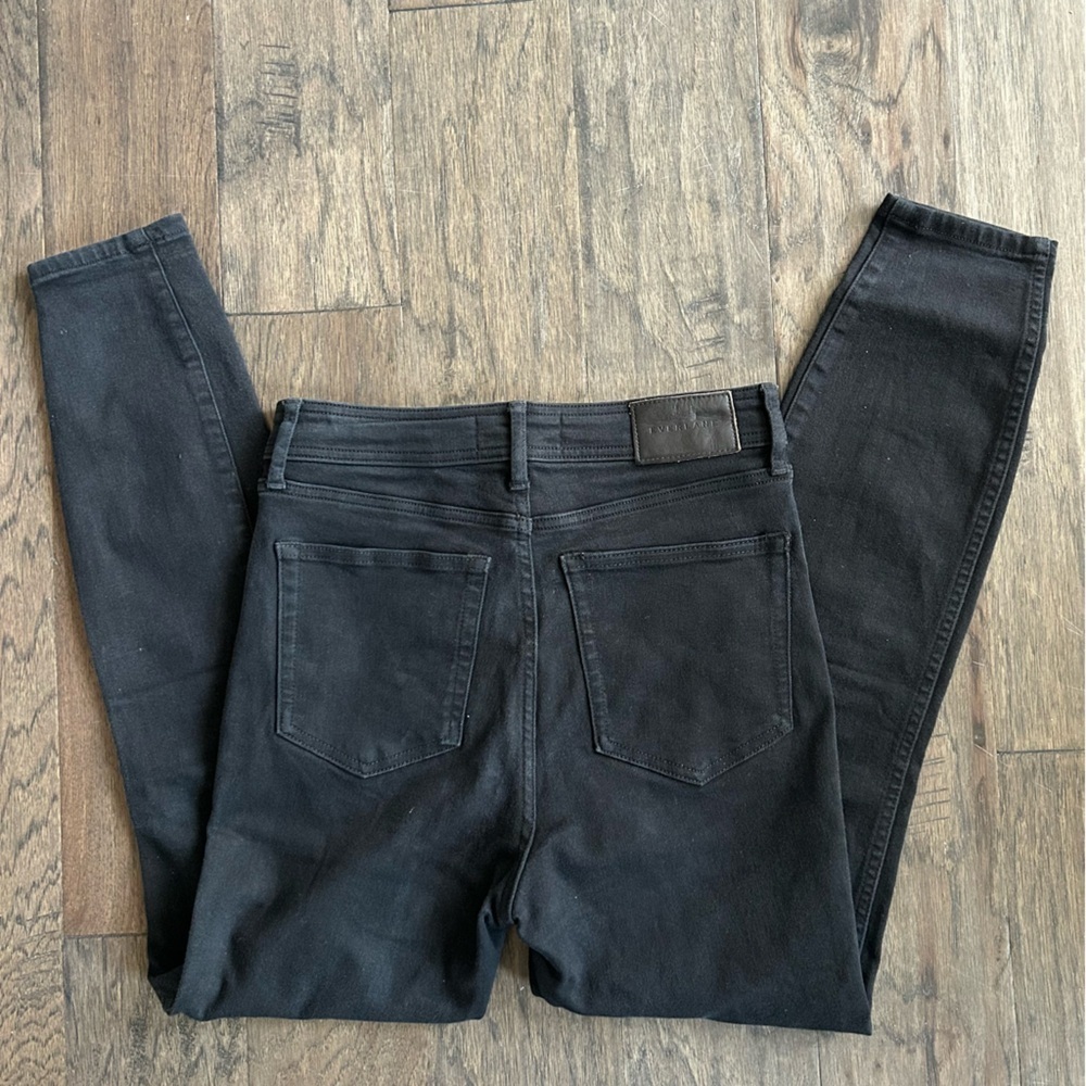 Everlane Way-High Skinny Jeans Black Organic Cotton 27 - Picture 4 of 5